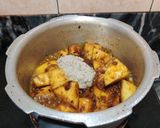 A picture of step 8 of SPICY HING LAUKI with COCONUT...