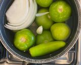 A picture of step 2 of Swiss-Oaxacan Green Enchiladas 🤔😅.