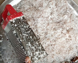 A picture of step 1 of Coconut milk without blender.