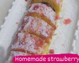 A picture of step 12 of Strawberry and cream swiss roll.