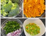A picture of step 1 of Broccoli Crunch Salad.