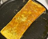 A picture of step 4 of Spam, Egg & Cheese Open Faced Sandwich.