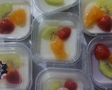 Foto langkah ke 4 dari resep Milk Silky Pudding Buah.