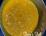 A picture of step 1 of Mango Tiramisu - Innovative Version.