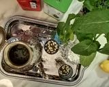 Une image de l'étape 2 de Thé vert menthe fraiche pignon de pin.