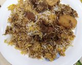A picture of step 17 of Ahmed Abadi Pulao.