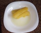 A picture of step 2 of Salt boiled green bananas for breakfast.