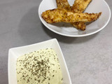 Tiras de pollo en airfryer con salsa de yogur griego