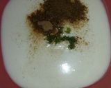 A picture of step 3 of Dahi aalu phulki.