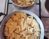 Une image de l'étape 8 de Tortellis à la crème de parmesan.