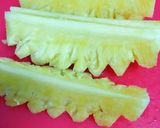 Hình bước làm 1 của món Thơm Ép (Sinh Tố Thơm)