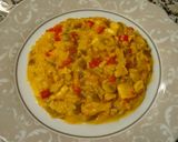 Foto del paso 5 de la receta Arroz con bacalao y pollo, súper rápido