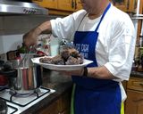 Foto del paso 4 de la receta Rabo de toro en salsa a mi manera con timbal de puré de patata con trufa y salsa de soja