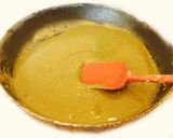 A picture of step 3 of Moong cashew laddu.