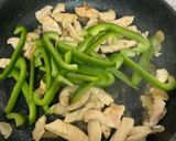 Hình bước làm 3 của món Ức gà xào ớt chuông xanh [Eat clean - Lose weight]