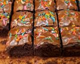Foto langkah ke 6 dari resep Brownis fudgy premium.