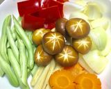 Hình bước làm 1 của món Nấm Đông Cô Xào Thập Cẩm Chay