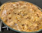Une image de l'étape 4 de Gratin de pâtes au chou-fleur et carottes.