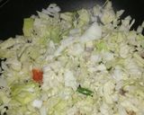 A picture of step 3 of Cabbage chutney.