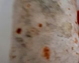 A picture of step 4 of My Marinated Chicken Strips in a wrap Red Hot Sauce.