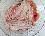 Sajtos, baconos, gombás karaj recept fázis 3 fotója