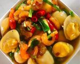 Hình bước làm 3 của món Trứng cút kho quẹt