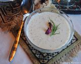 A picture of step 11 of Cucumber soup with yogurt, raisins and walnut (Aab- dogh khiar).