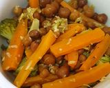 A picture of step 5 of Chickpea Broccoli salad.