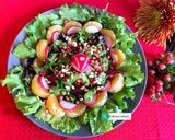 A picture of step 4 of Fresh seasonal salad with French dressing.