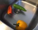Une image de l'étape 1 de Dos de cabillaud aux poivrons multicolores et agrumes.