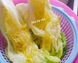 Hình bước làm 2 của món Kim chi cải thảo