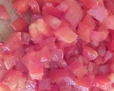 Une image de l'étape 2 de Bruschetta tomate poivron.