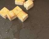 A picture of step 1 of Smoked tofu with a puy lentils and warm chilli salad.