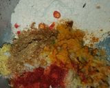 A picture of step 2 of Khichdi RasaWalaMuthia.