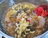 Mustáros - tejszínes - zöldséges ragu csirkecombbal recept fázis 2 fotója