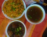 Chainese manchurian with soup and fried rice recipe step 7 photo