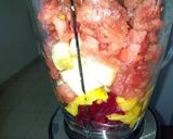 A picture of step 1 of Mixedfruitsmilkshake #authormarathon# #4weekschallenge# #charity.