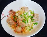 Hình bước làm 7 của món Sườn non hấp & mì sườn