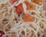 Foto del paso 1 de la receta: Tallarines con tomates salteados