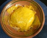 A picture of step 3 of Poori 😋💛.