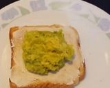 A picture of step 2 of Avacado on toast.
