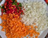 Foto del paso 1 de la receta: Arroz colorido