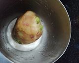 A picture of step 6 of Idli Swiss Roll.