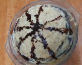 A picture of step 6 of Chocolate crepe cake.