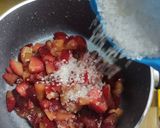 A picture of step 1 of Sabudana plum Parfait.