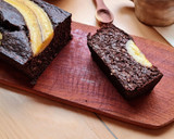 Foto del paso 5 de la receta: Budín "fit" de chocolate y banana 🍫 sin azúcar, sin edulcorante, sin gluten