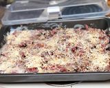 A picture of step 6 of Baked Red lentil pasta with white sauce.