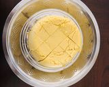 A picture of step 7 of Ghee Mysore pak.