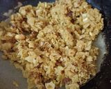 A picture of step 3 of Jaggery chapati chura.