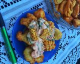 A picture of step 5 of Mayo crispy potatoes.